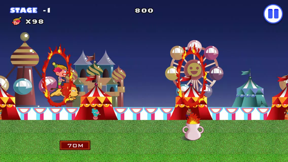 Capturas de tela do Amazing Circus King