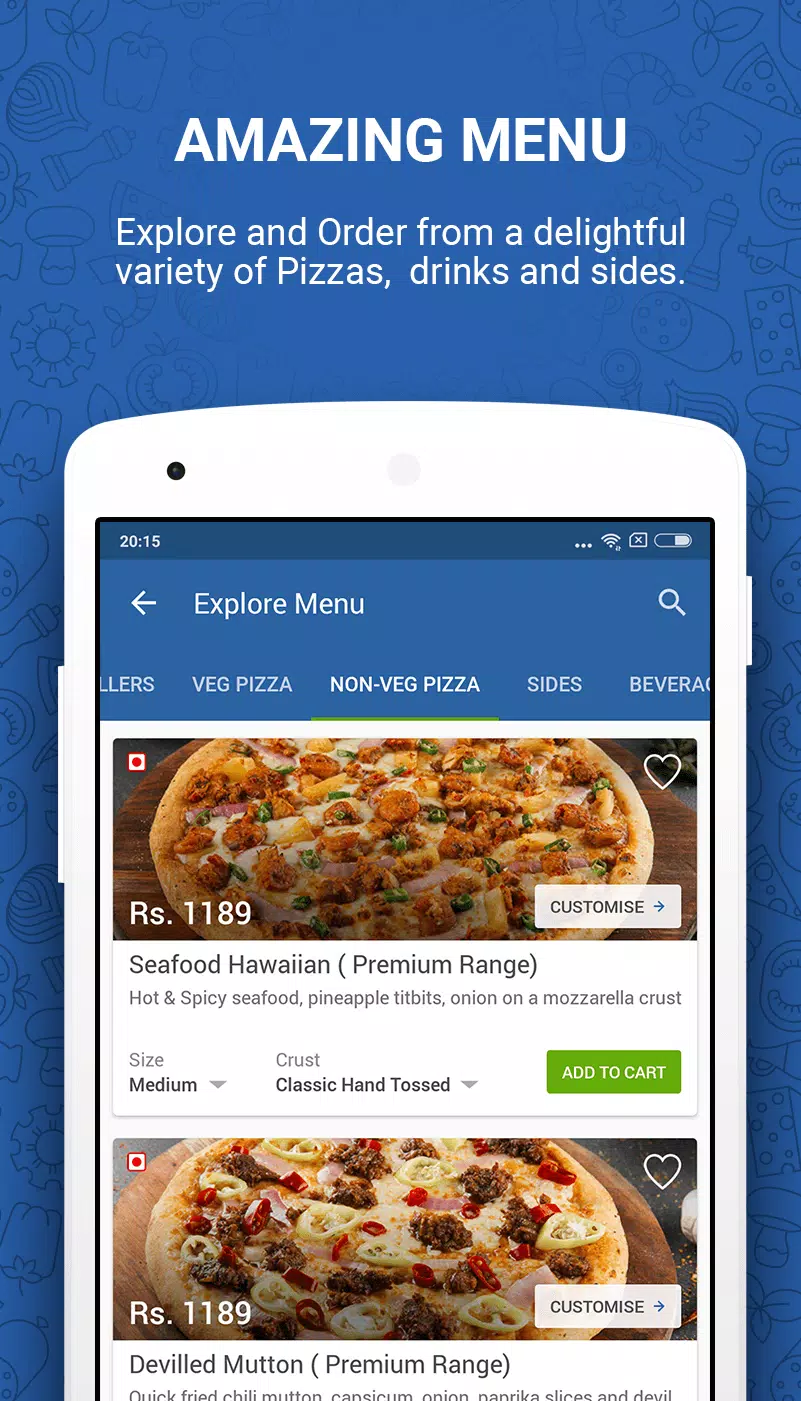 Capturas de pantalla de Domino's Pizza Sri Lanka