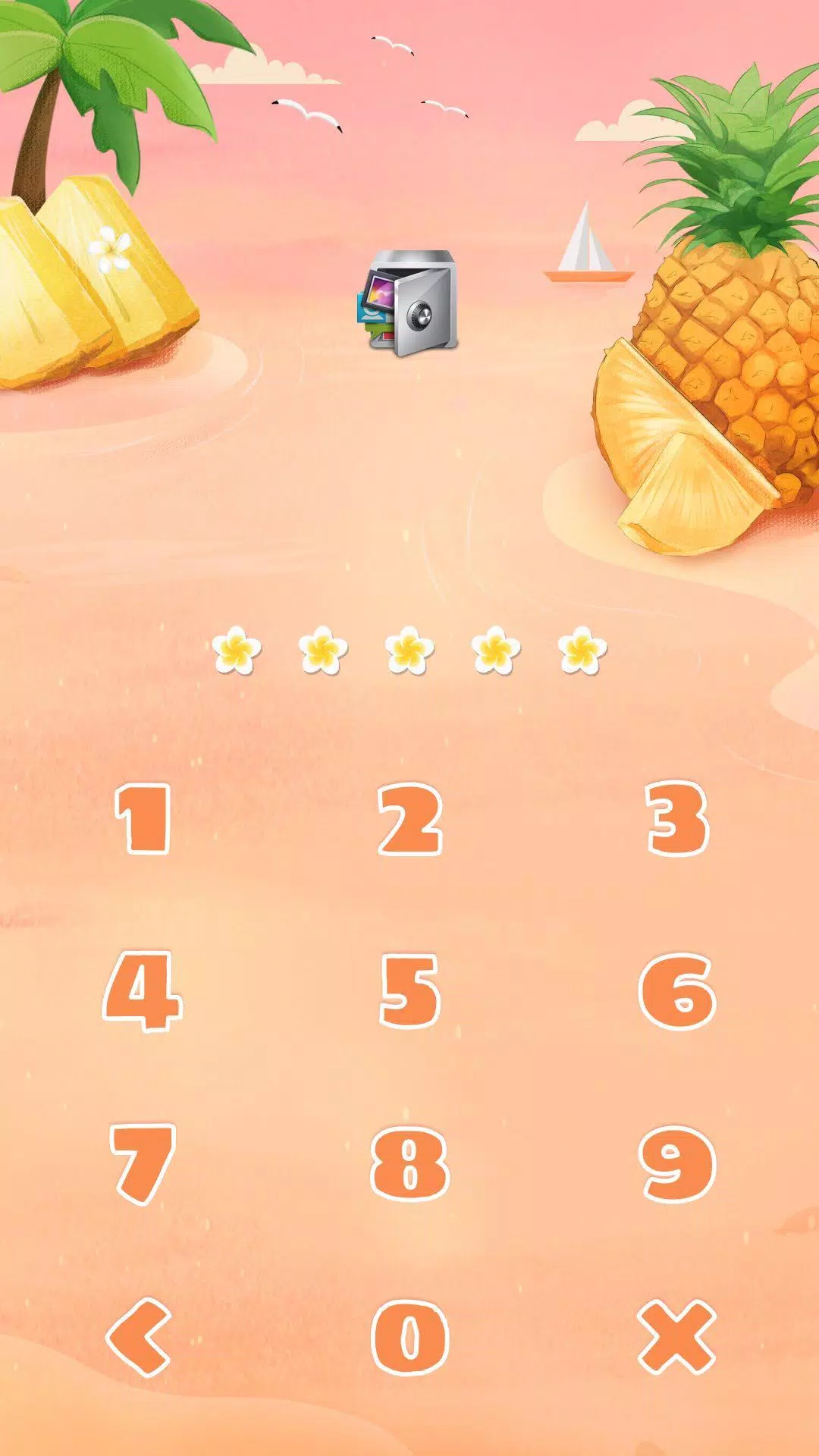 AppLock Theme Pineapples 스크린샷