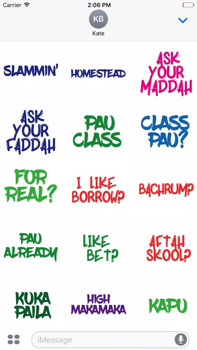 Hawaii Slang Sticker Pack 3 Screenshots