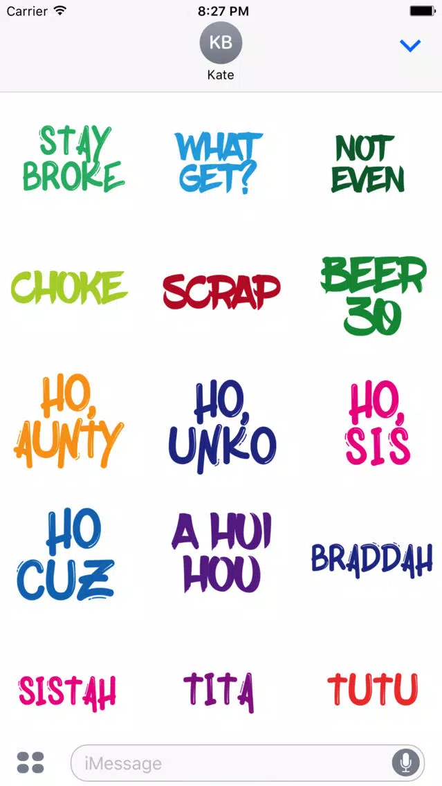 Hawaii Slang Sticker Pack 5 Screenshots