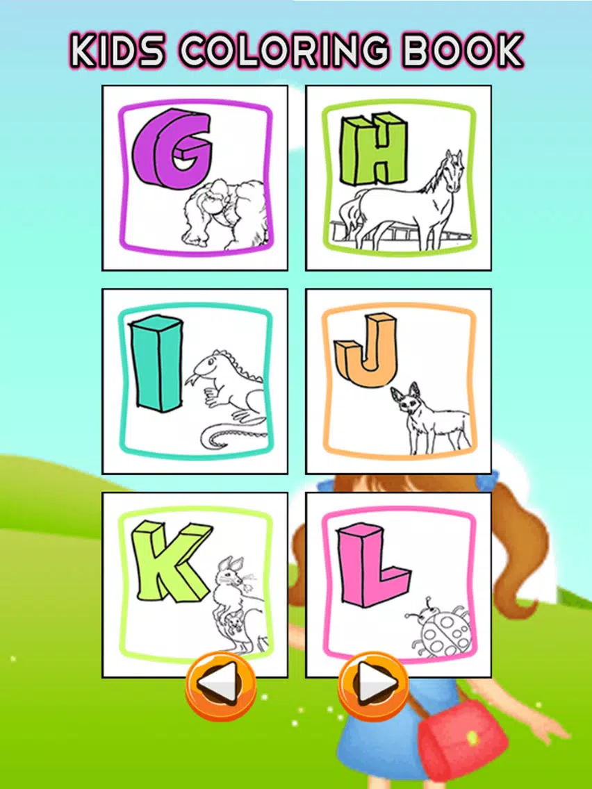ABC Alphabets Coloring Book - Drawing Pages and Painting Educational Learning skill Games For Kid & Toddler iPad  स्क्रीनशॉट