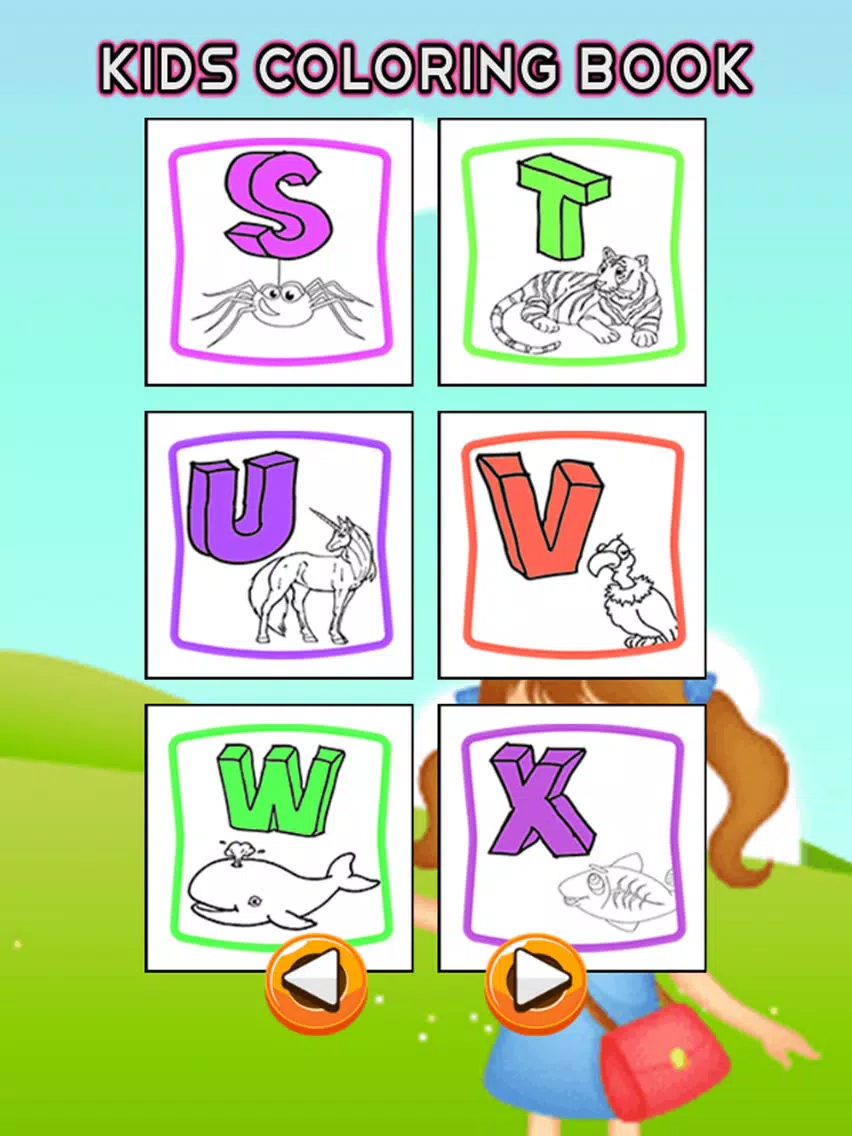 ABC Alphabets Coloring Book - Drawing Pages and Painting Educational Learning skill Games For Kid & Toddler iPad  स्क्रीनशॉट