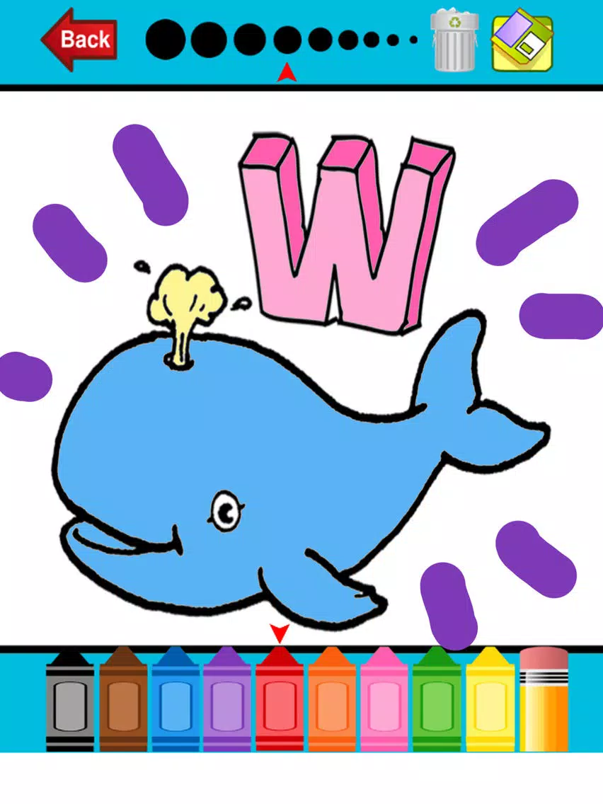 ABC Alphabets Coloring Book - Drawing Pages and Painting Educational Learning skill Games For Kid & Toddler iPad  स्क्रीनशॉट