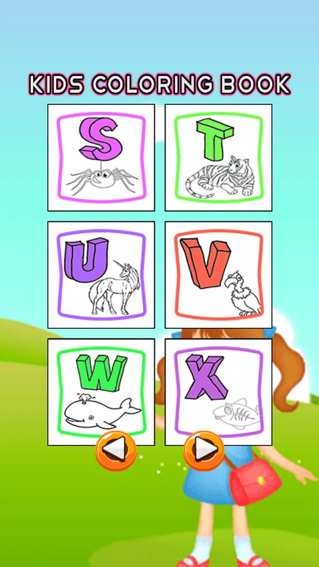 ABC Alphabets Coloring Book - Drawing Pages and Painting Educational Learning skill Games For Kid & Toddler स्क्रीनशॉट