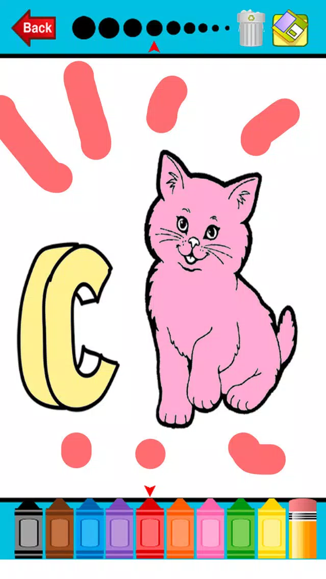 ABC Alphabets Coloring Book - Drawing Pages and Painting Educational Learning skill Games For Kid & Toddler स्क्रीनशॉट