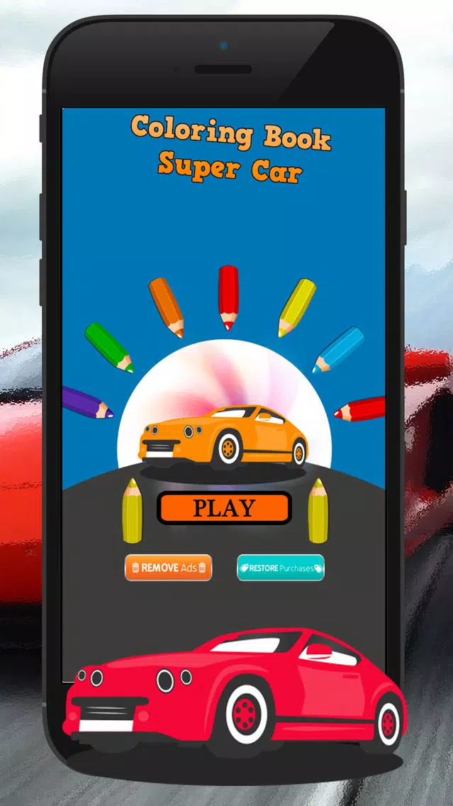 Capturas de pantalla de Kids Vehicle Coloring Book Drawing Painting Game