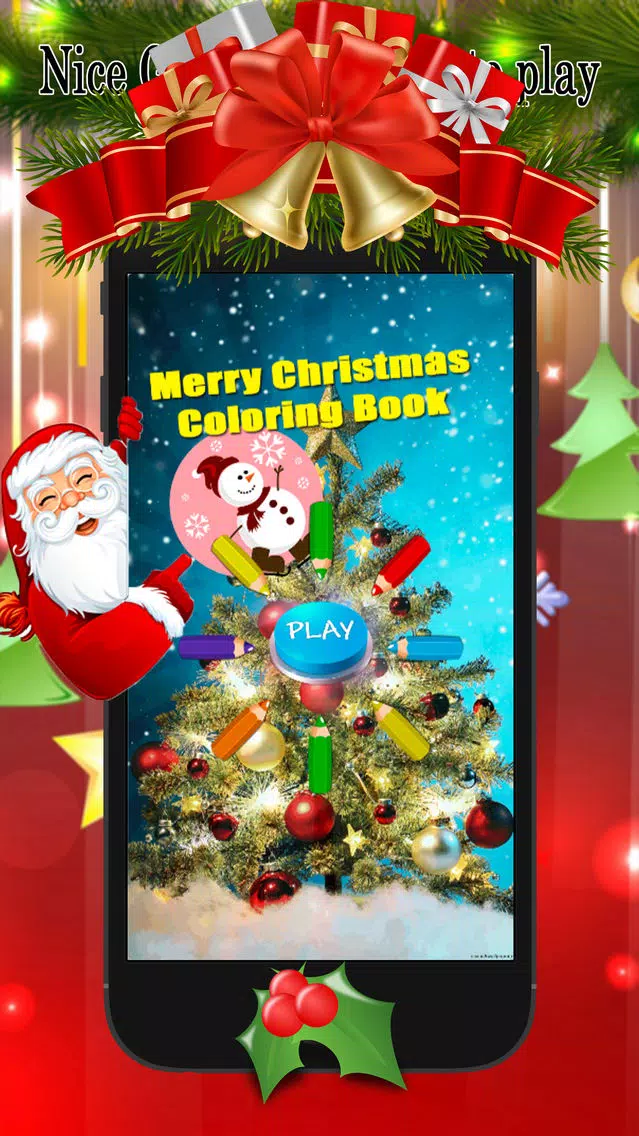 christmas coloring book - drawing & painting pages for preschool kids应用截图