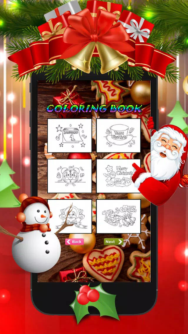 christmas coloring book - drawing & painting pages for preschool kids应用截图