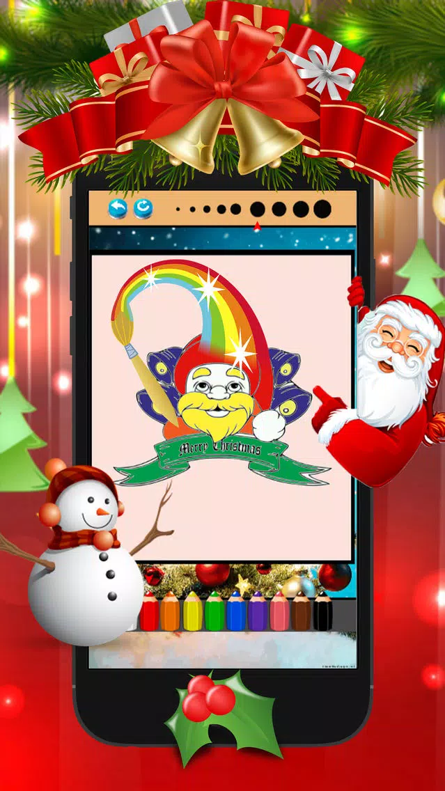 christmas coloring book - drawing & painting pages for preschool kids应用截图
