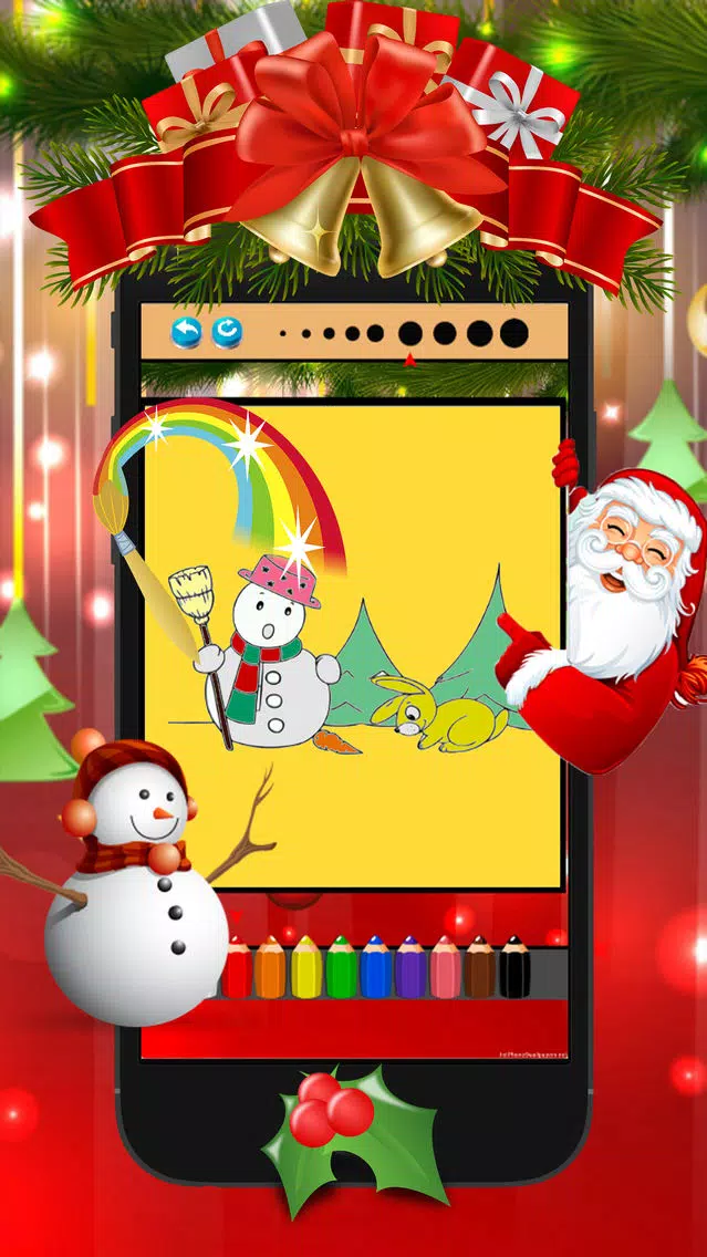 christmas coloring book - drawing & painting pages for preschool kids应用截图