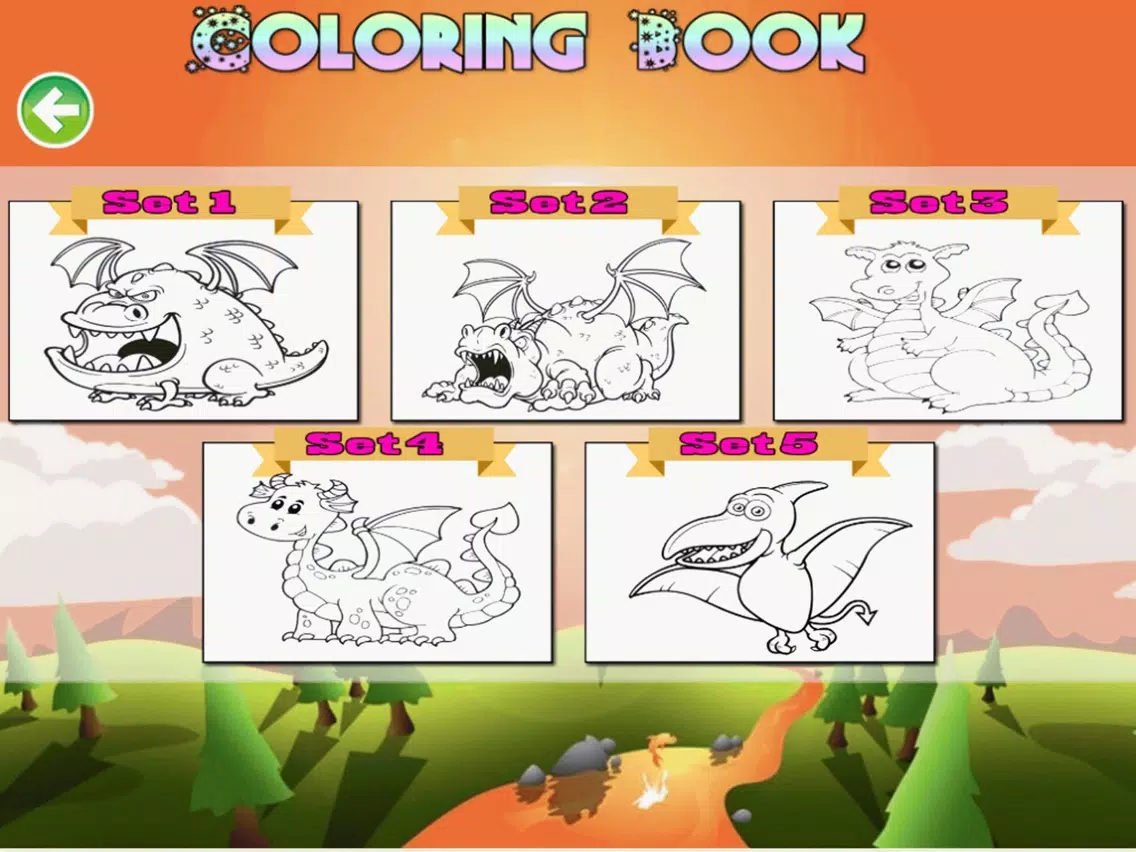 Little Dragon Coloring Pages Kids Painting Game iPad  স্ক্রিনশট