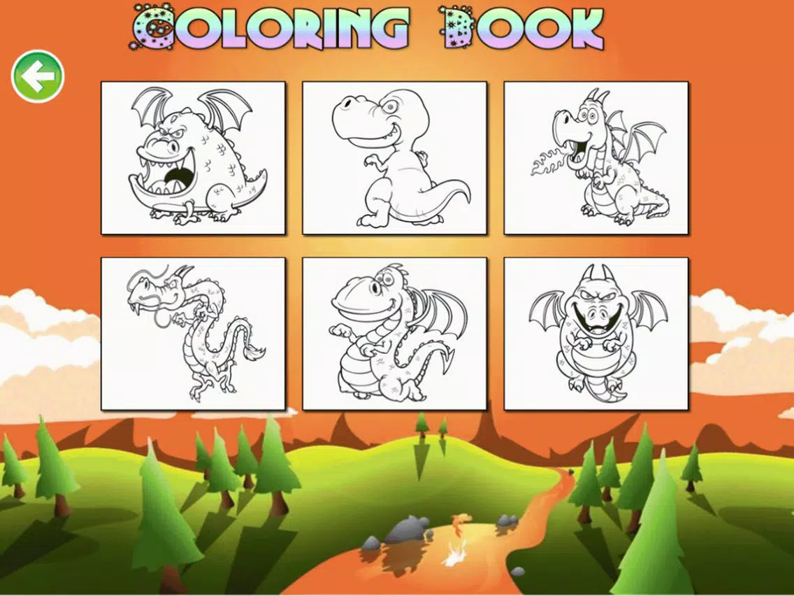 Little Dragon Coloring Pages Kids Painting Game iPad  স্ক্রিনশট