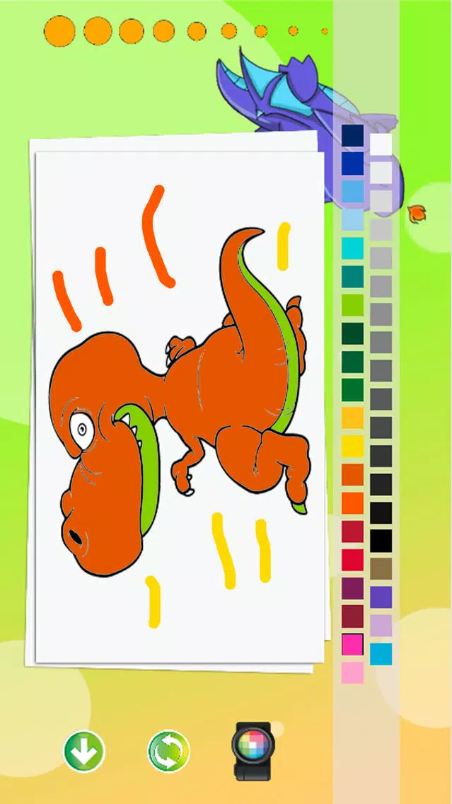 Little Dragon Coloring Pages Kids Painting Game স্ক্রিনশট