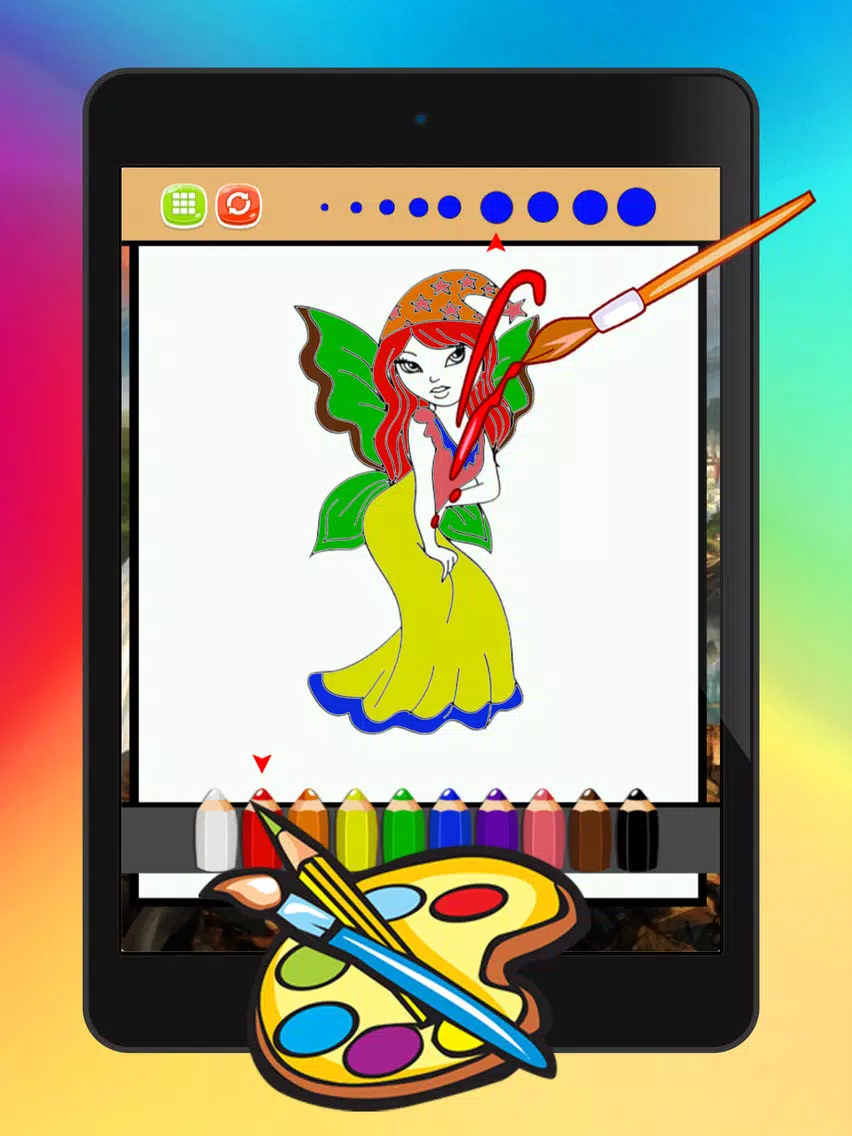 Tangkapan layar Princess Coloring Pages Coloring Set In Pictures iPad 