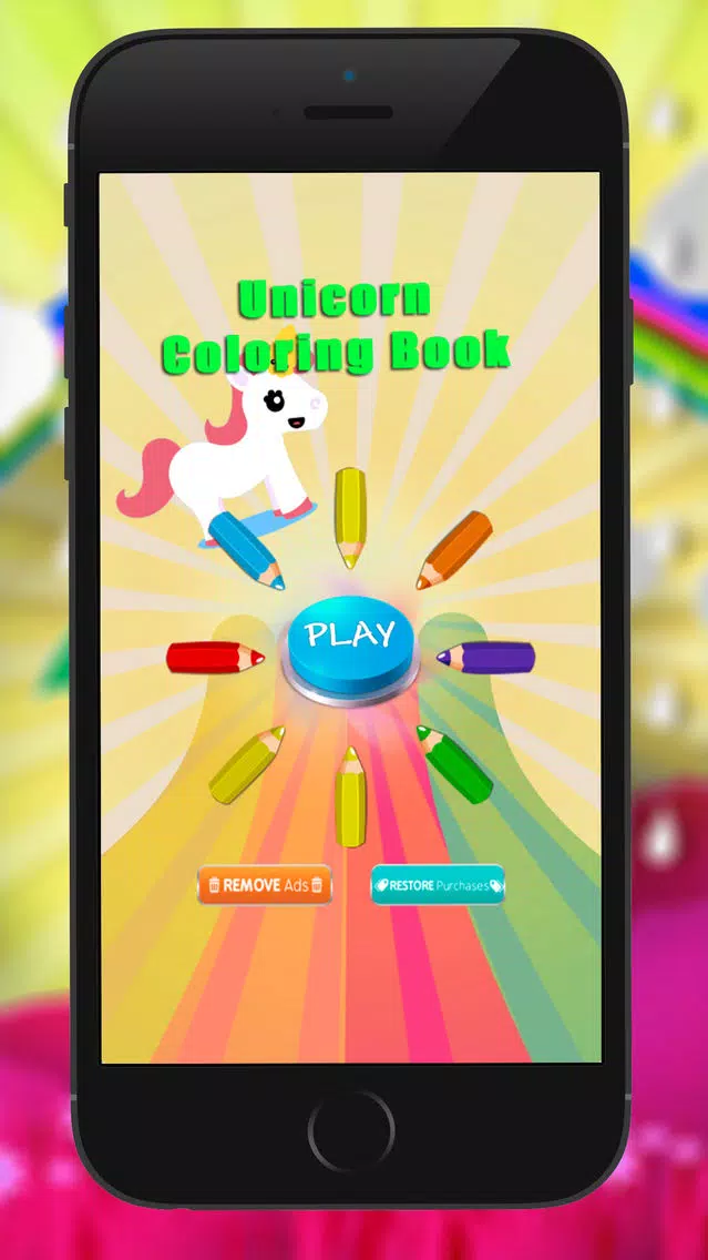 Unicorns Horse Coloring Book Drawing Painting Game Screenshots