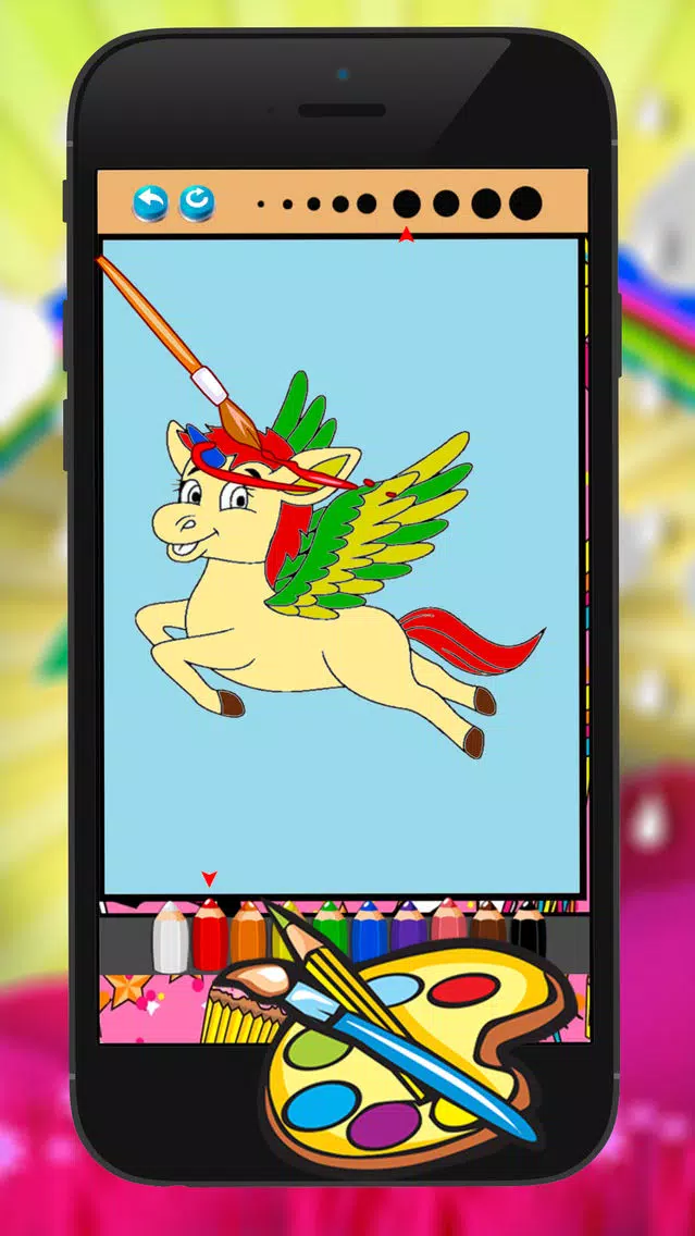 Unicorns Horse Coloring Book Drawing Painting Game Screenshots