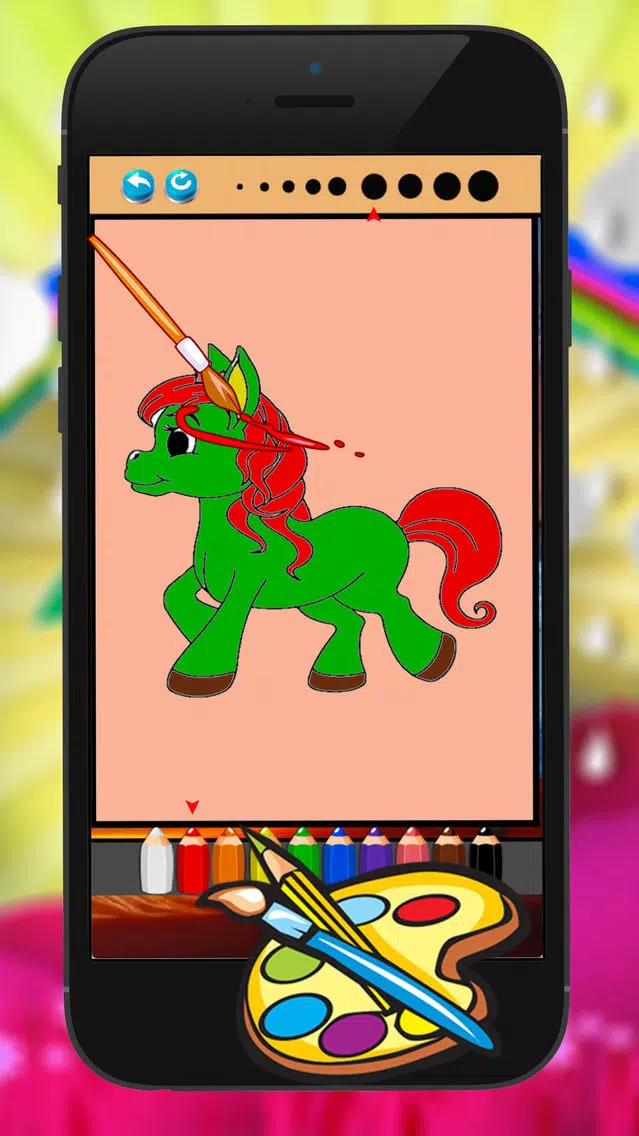 Unicorns Horse Coloring Book Drawing Painting Game Screenshots
