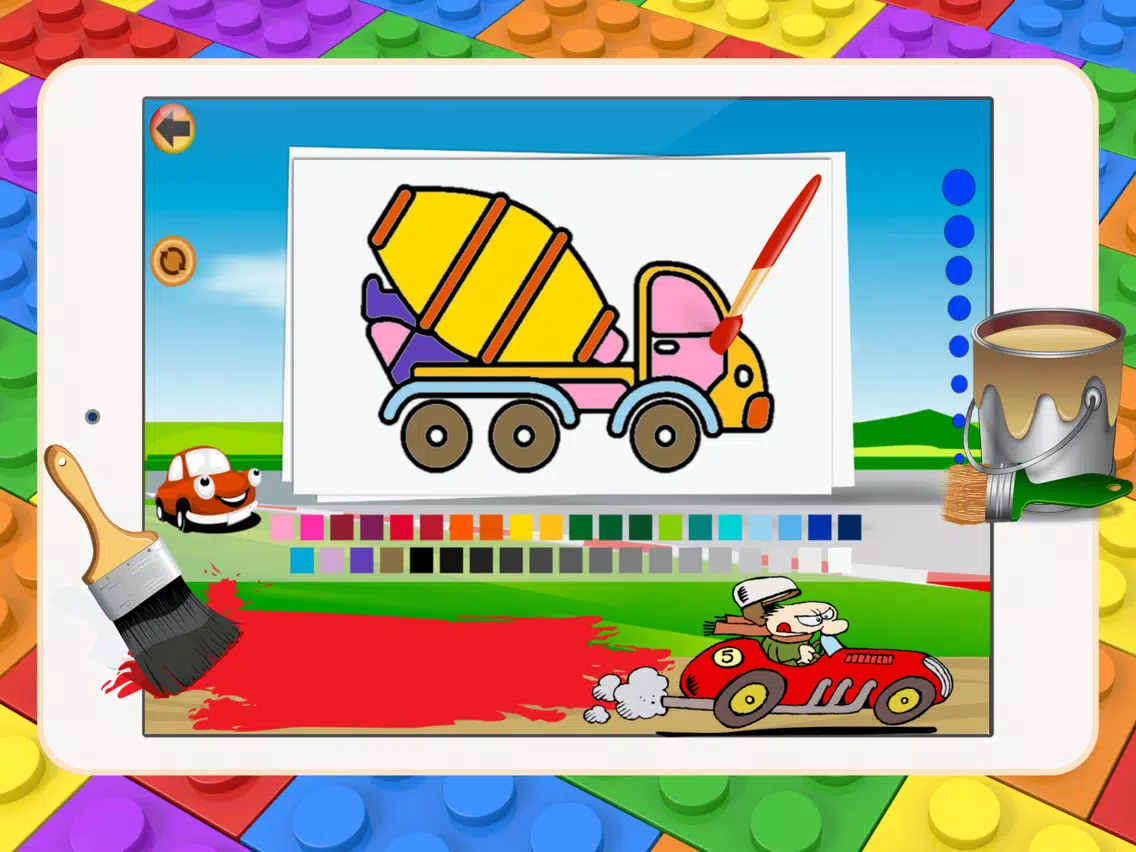 Car Coloring Book - All In 1 Vehicles Draw Paint And Color Pages Games For Kids iPad  سکرین شاٹس