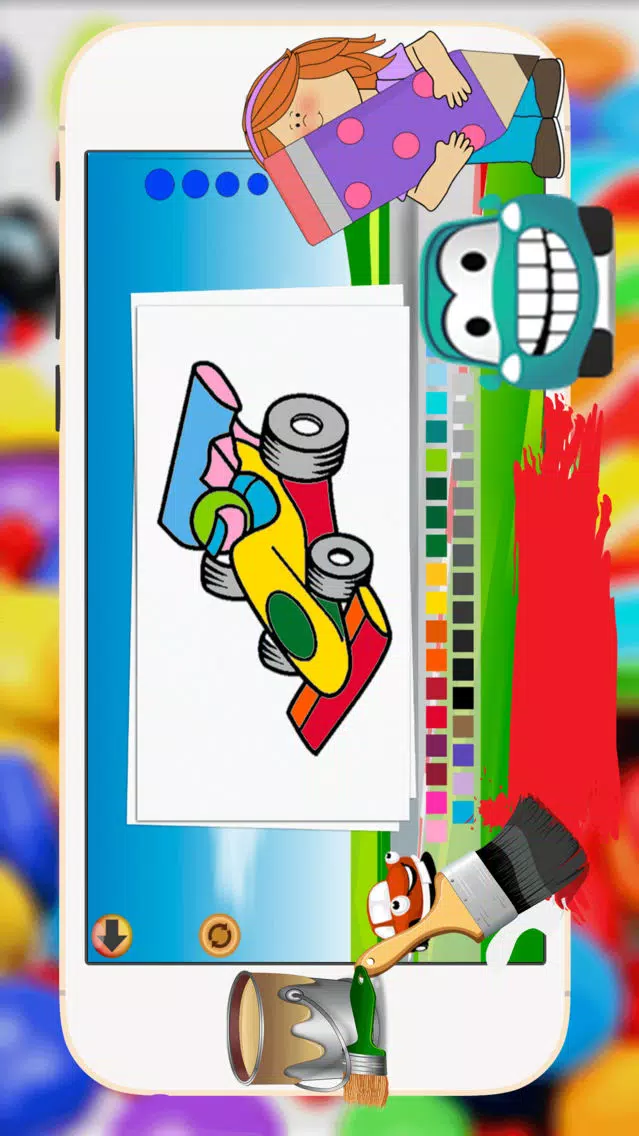 Car Coloring Book - All In 1 Vehicles Draw Paint And Color Pages Games For Kids سکرین شاٹس