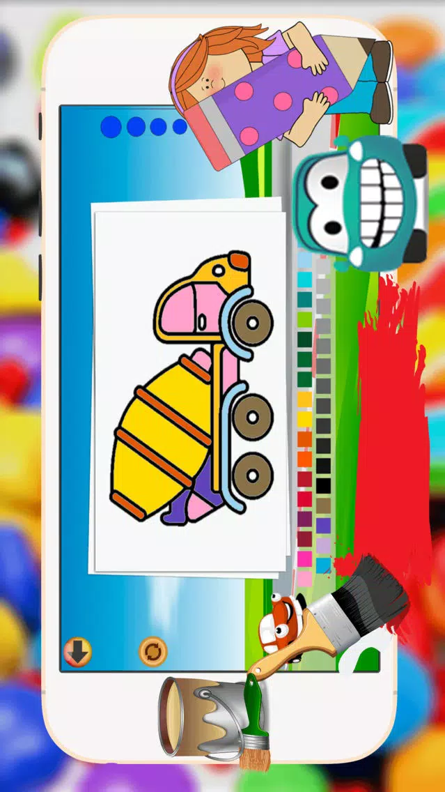 Car Coloring Book - All In 1 Vehicles Draw Paint And Color Pages Games For Kids سکرین شاٹس