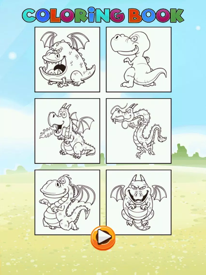 Dinosaurs Coloring Book - Dino Drawing Pages and Painting Educational Learning skill Games For Kid & Toddler iPad  স্ক্রিনশট