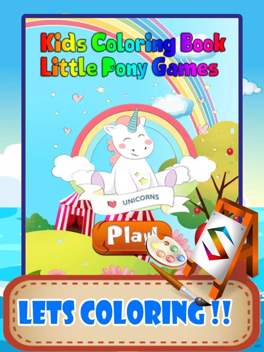 Zrzuty ekranu Pony Animal Coloring Pages Little Book Painting iPad 