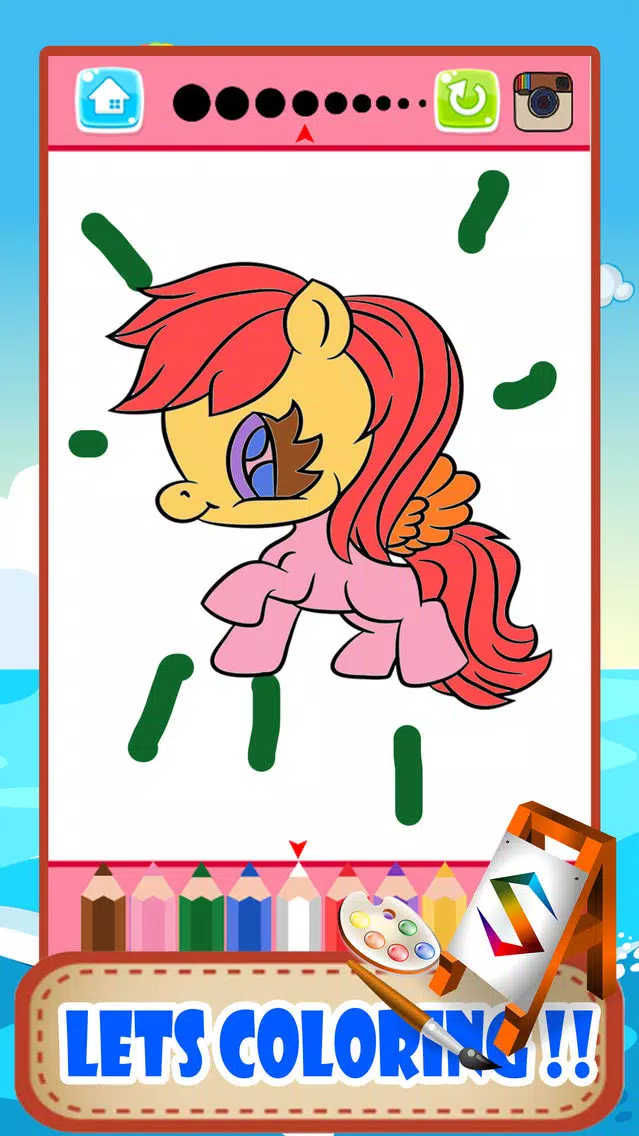 Zrzuty ekranu Pony Animal Coloring Pages Little Book Painting