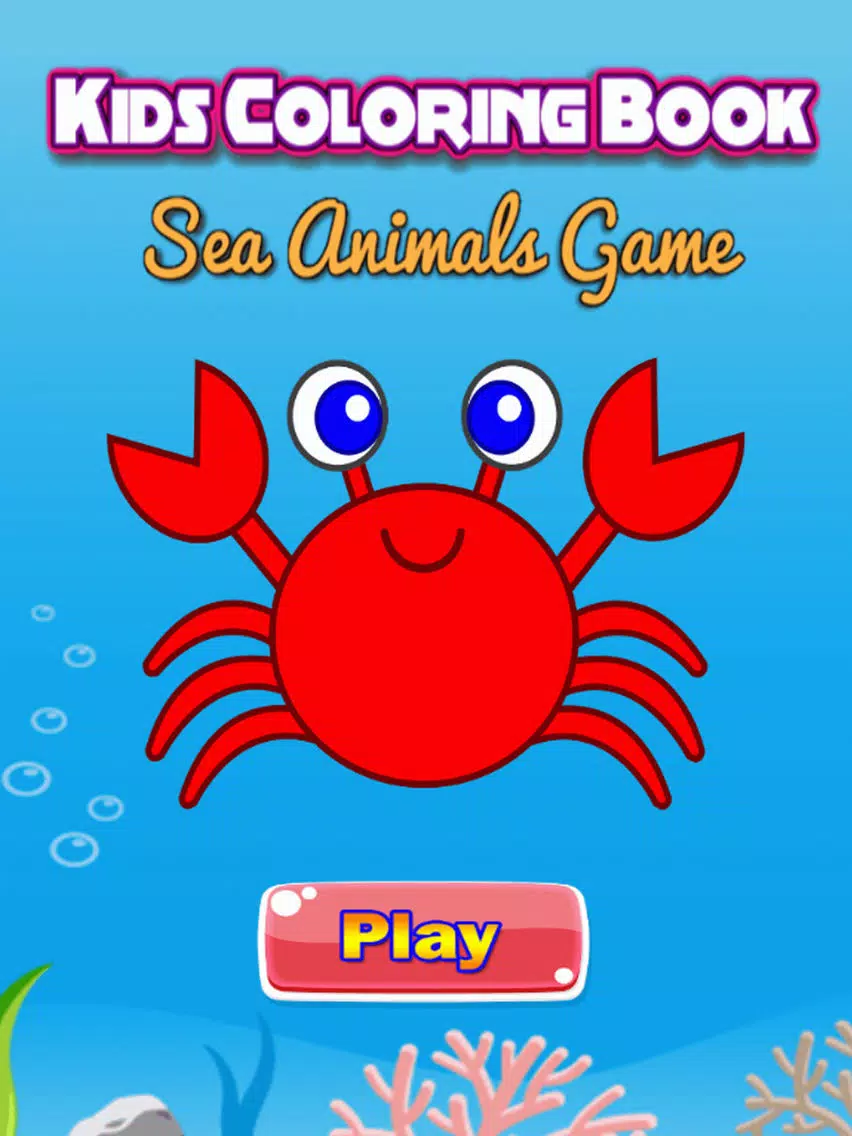 Sea Animals Coloring Book - Underwater Drawing Pages and Painting Learning skill Games For Kid & Toddler iPad  Screenshots