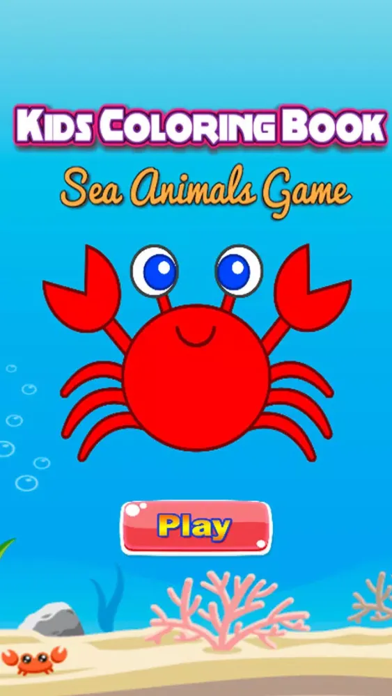 Sea Animals Coloring Book - Underwater Drawing Pages and Painting Learning skill Games For Kid & Toddler Screenshots