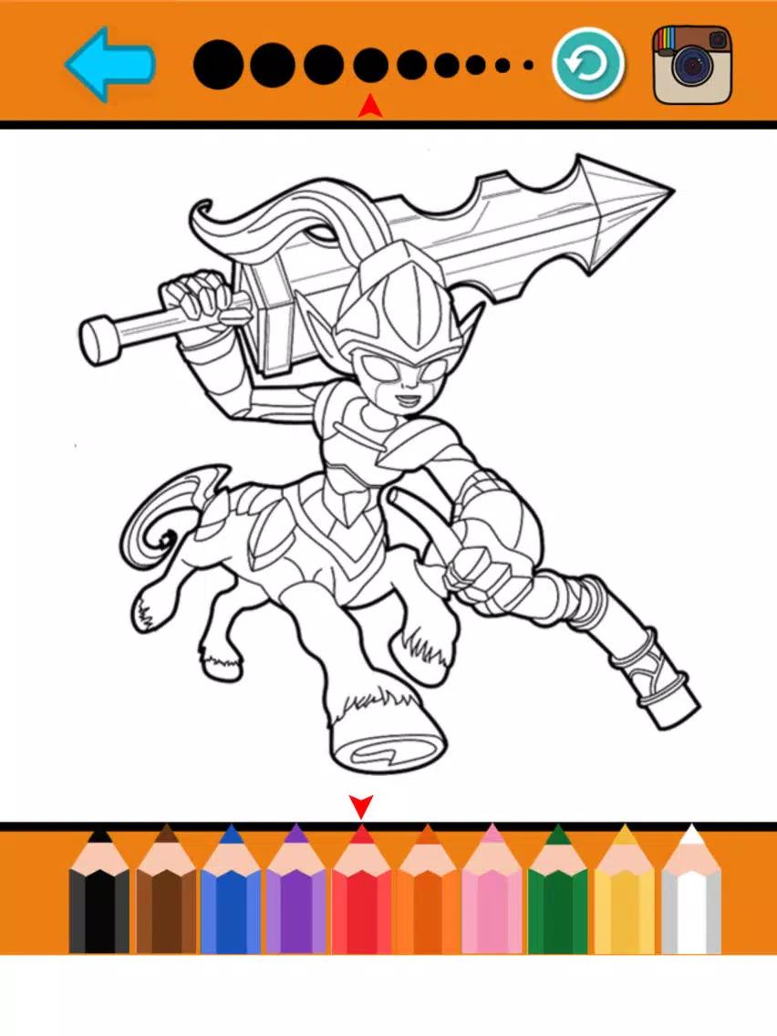 صور Cartoon Characters Coloring Page for Toddler & Kid iPad 
