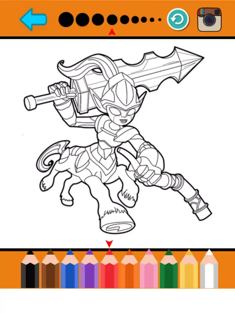 Cartoon Characters Coloring Page for Toddler & Kid iPad  Screenshots