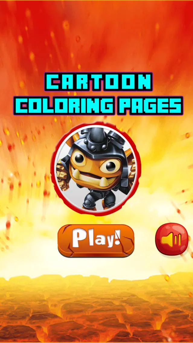 صور Cartoon Characters Coloring Page for Toddler & Kid