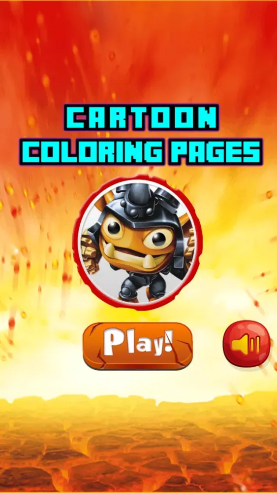 Cartoon Characters Coloring Page for Toddler & Kid Screenshots