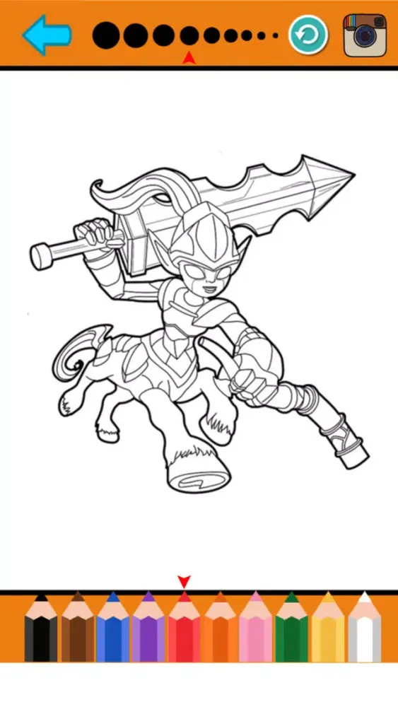 Cartoon Characters Coloring Page for Toddler & Kid Screenshots