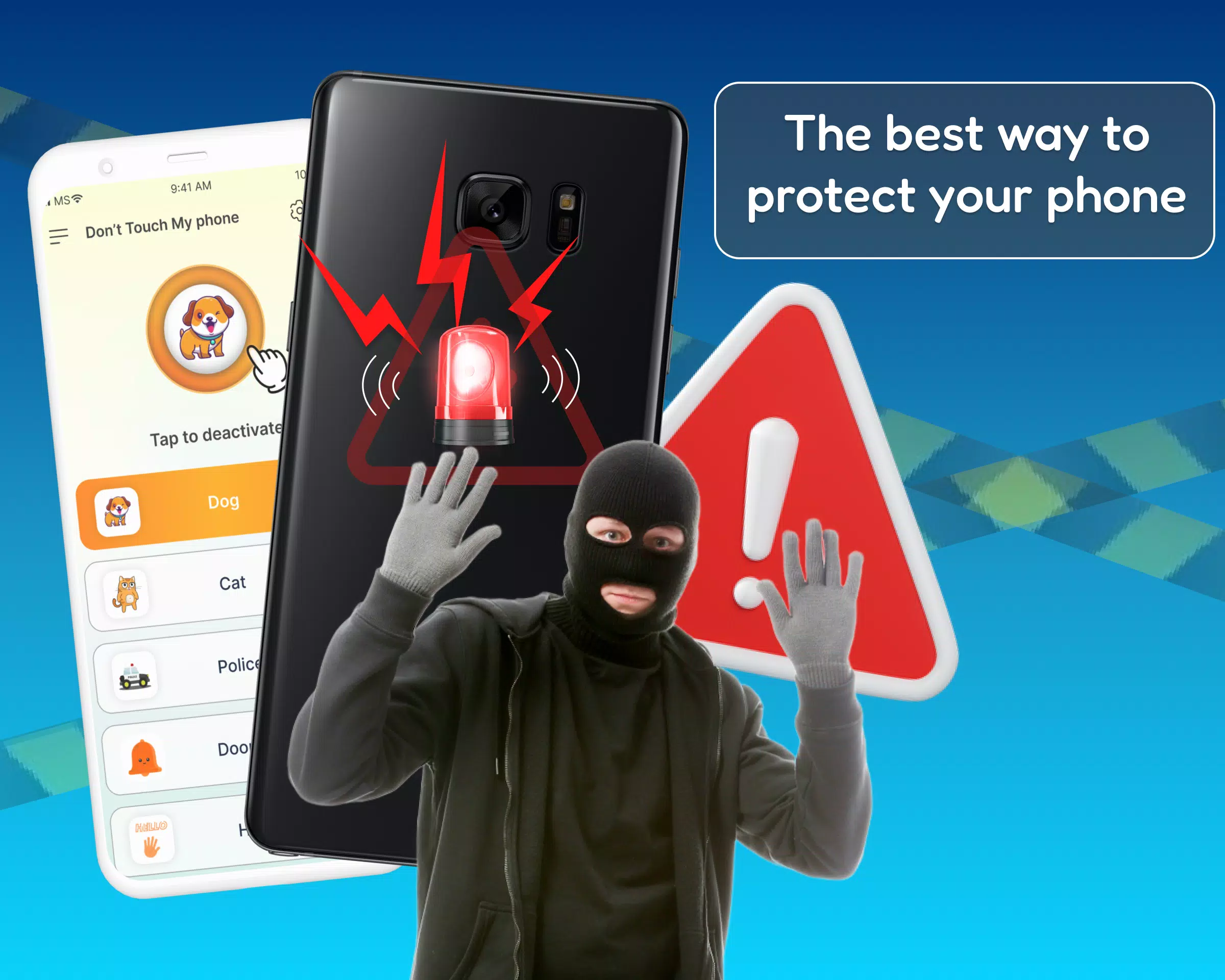 Don't touch my phone AntiTheft Screenshots