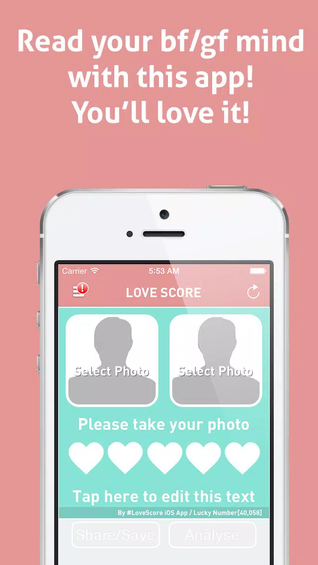 Love Score : Selfies camera app for couple for Instagram, Facebook and Tumblr Screenshots