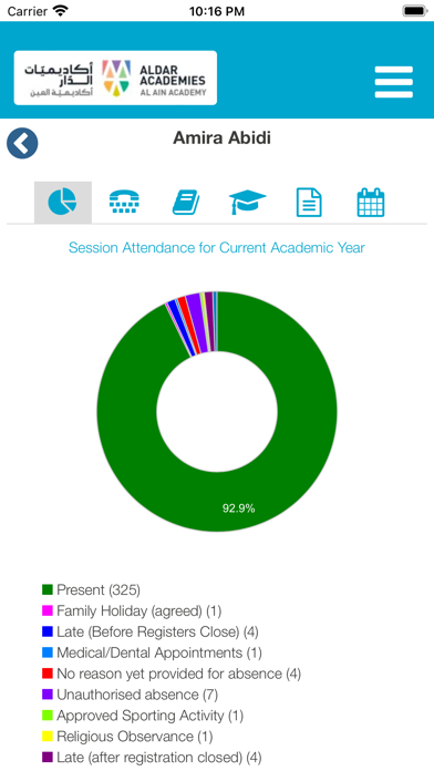 Al Ain Academy Engage App Screenshots