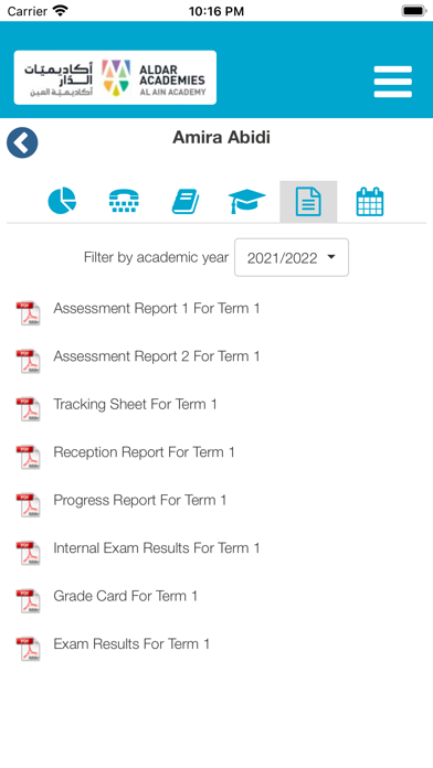 Al Ain Academy Engage App Screenshots