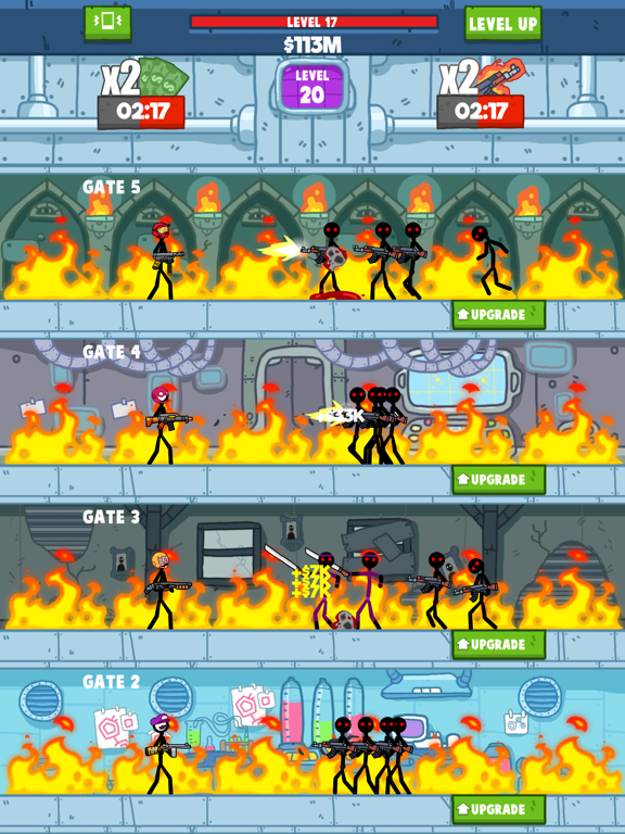 ภาพหน้าจอของ Idle Stickman iPad 