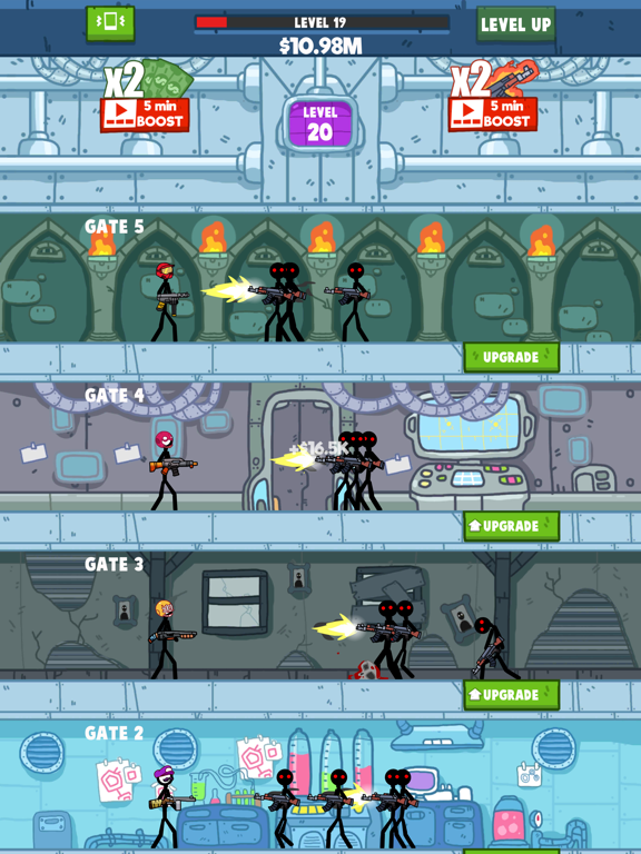 ภาพหน้าจอของ Idle Stickman iPad 