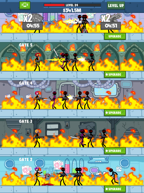 ภาพหน้าจอของ Idle Stickman iPad 