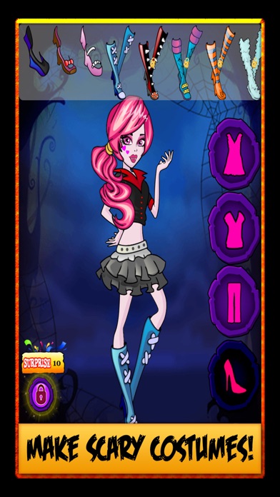 Scary Girl Dress Up Spooky Halloween Makeover Free Games Screenshots