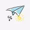 Doodle Paper Plane