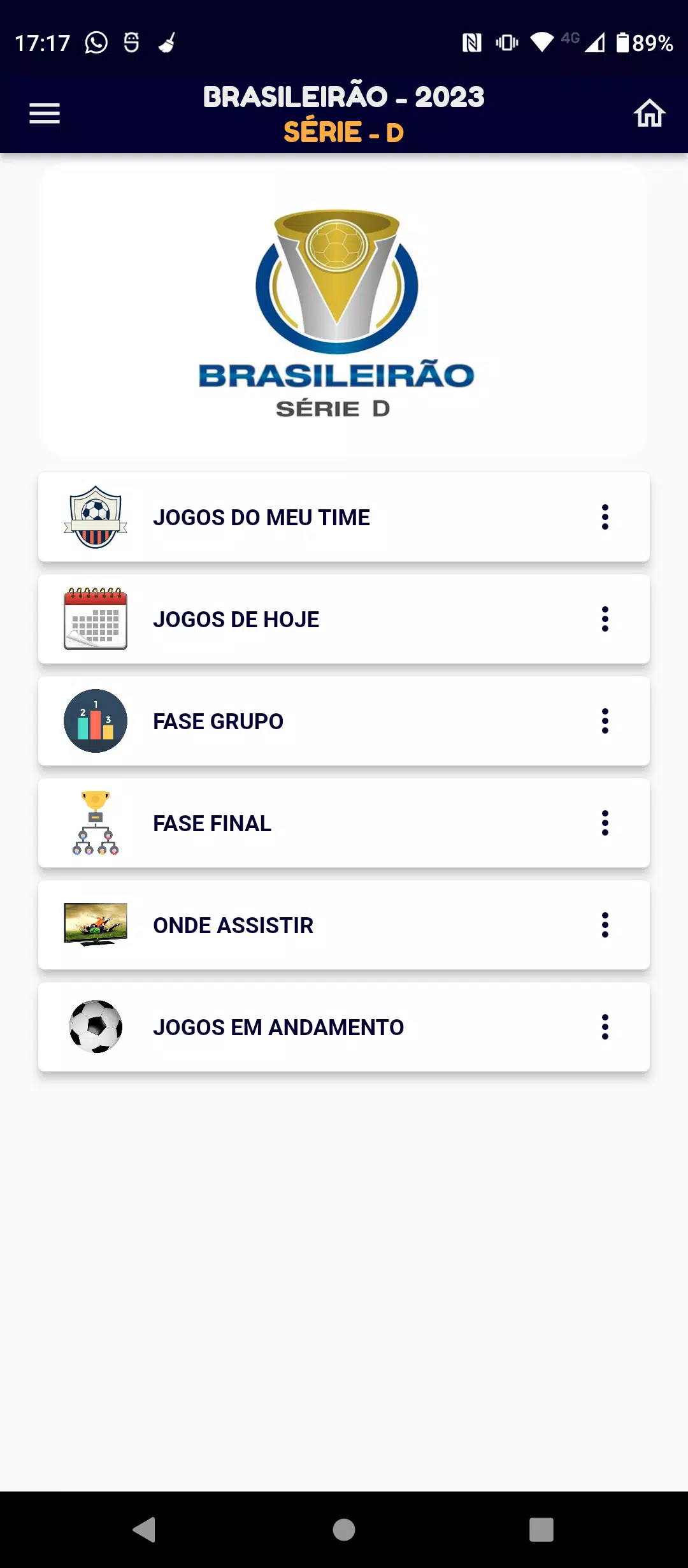 Brasileirão Série D PRO Info7 Screenshots