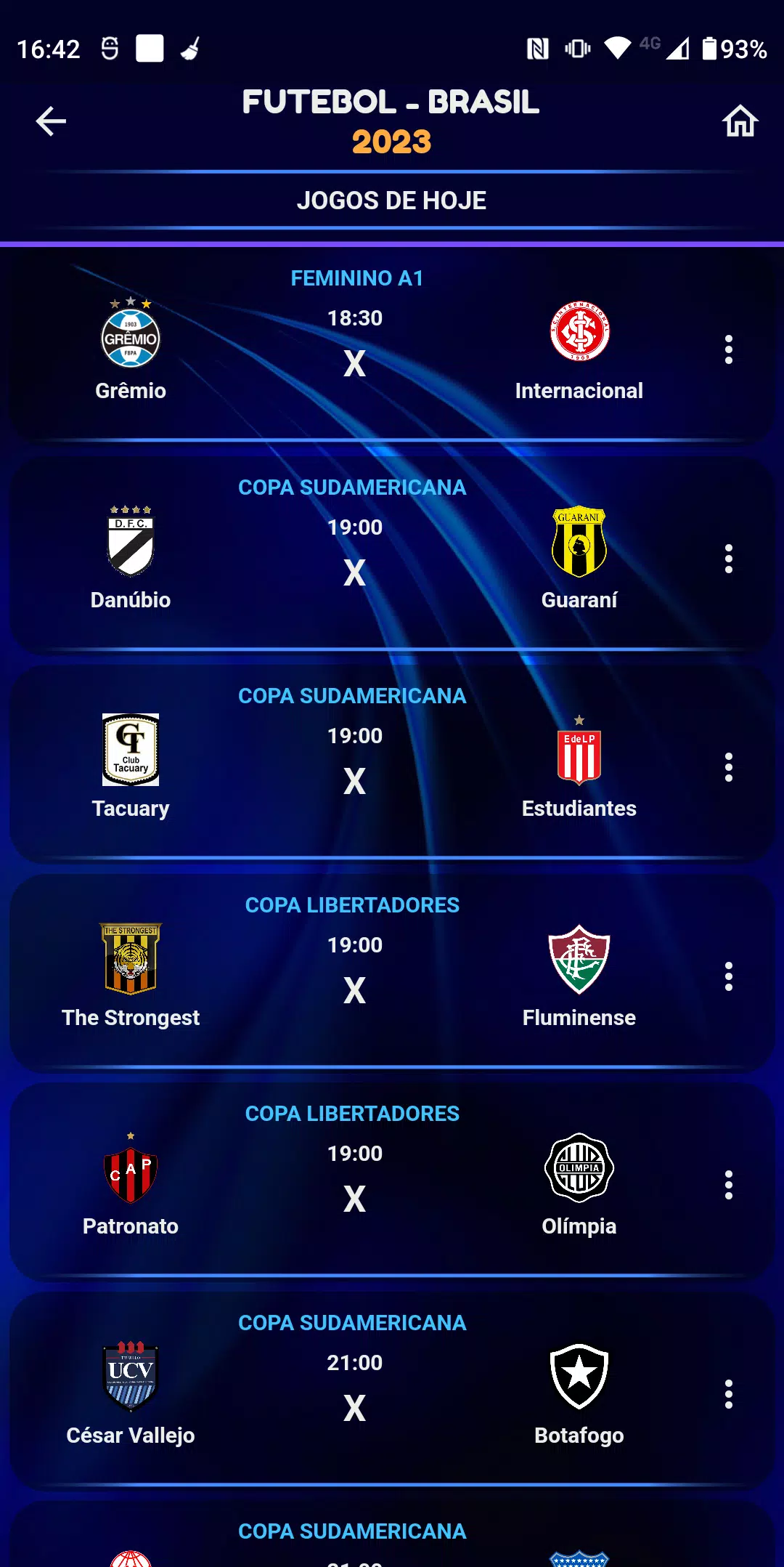 Brasileirão Série D PRO Info7 Screenshots