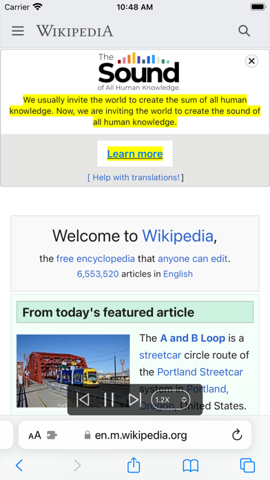 WebReader - Read Aloud Web Screenshots