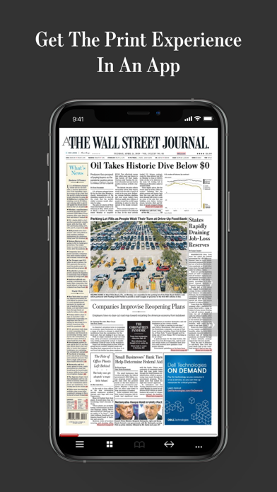Tangkapan skrin WSJ Print Edition
