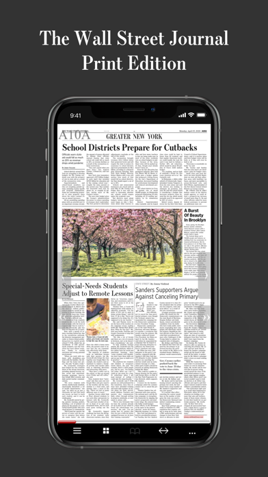 Tangkapan skrin WSJ Print Edition
