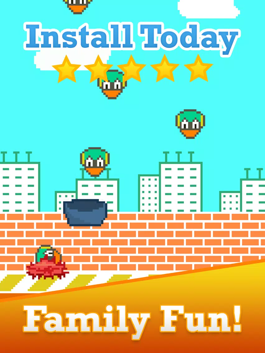 Tiny Fall-Out Bird Smash-y - Catch The End Of A Flappy Falling Squishy Chick iPad Screenshots